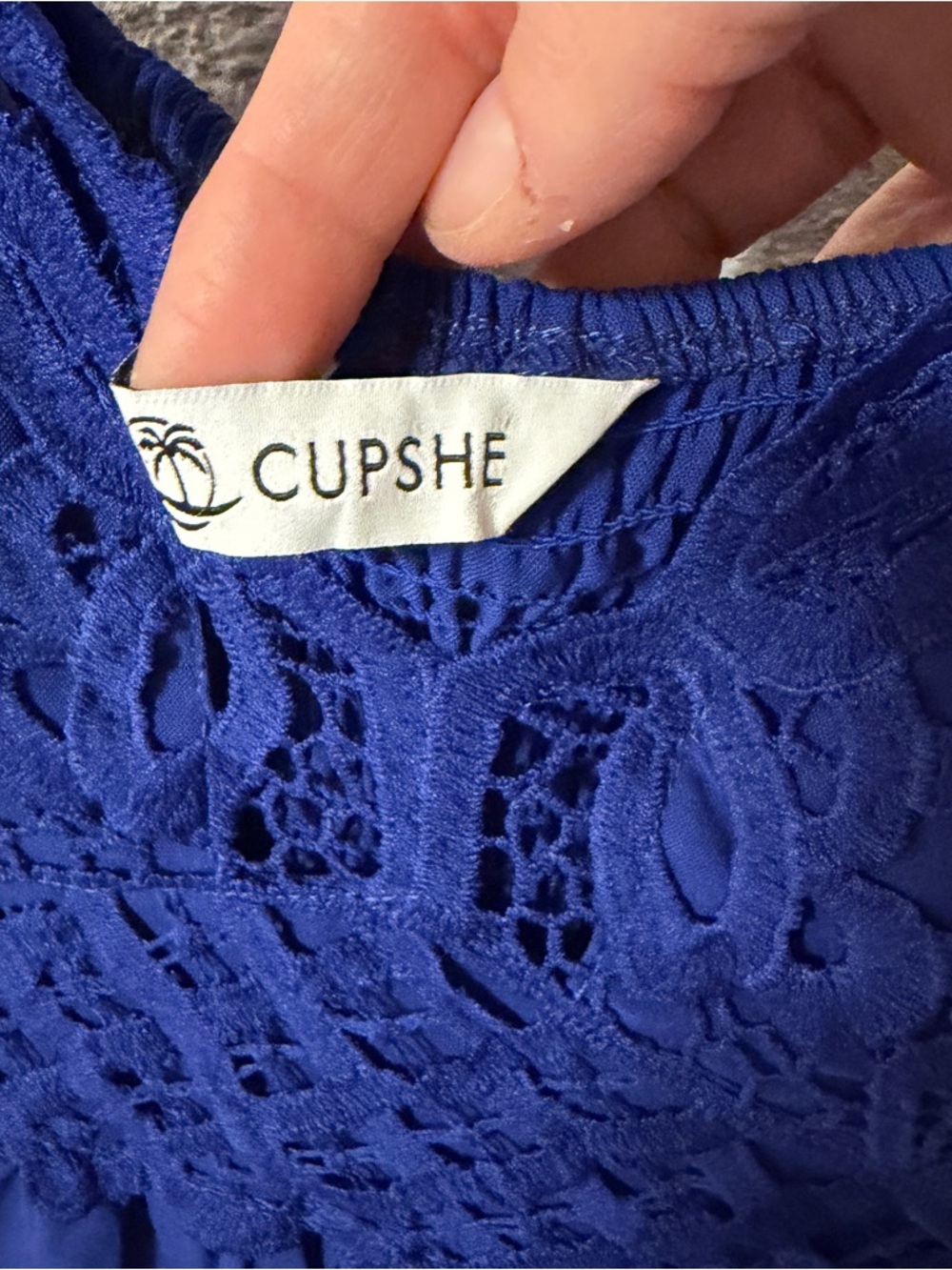 Cupshe Romantic Stroll Blue Maxi Beach Dress Medium - Picture 2 of 7